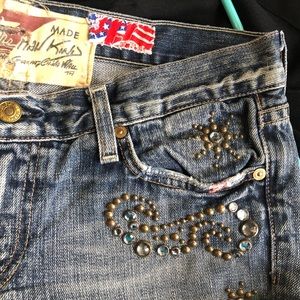 7 For All Mankind Embellished low rise Boot Cut Jeans